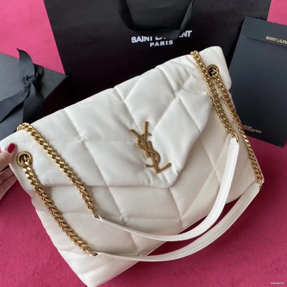 QUILTED MEDIUM IN LAMBSKIN YSL PUFFER BAG 0621